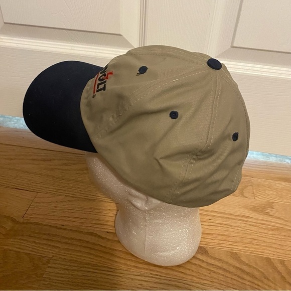 Vintage Megavolt Strapback Tan Hat Electrocycles Disney Darkwing Duck Tan Blue - Picture 5 of 10